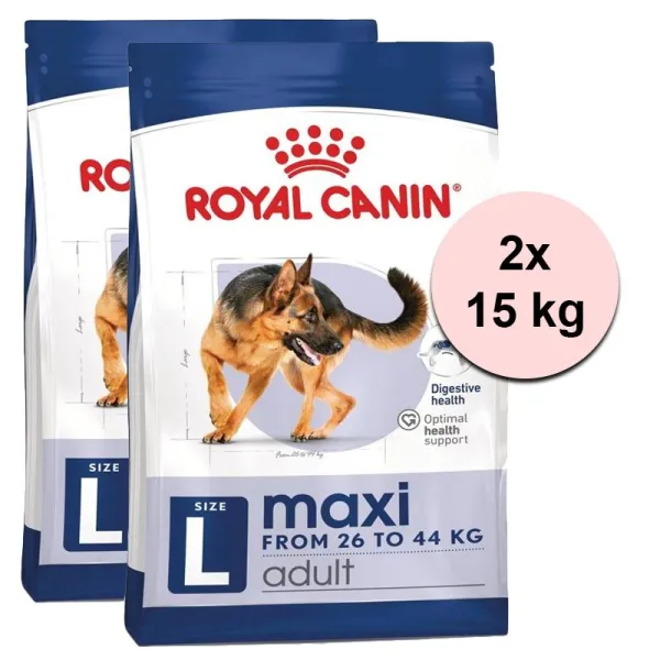 ROYAL CANIN Maxi Adult granule pre dospelých psov veľkých plemien 2 x 15 kg