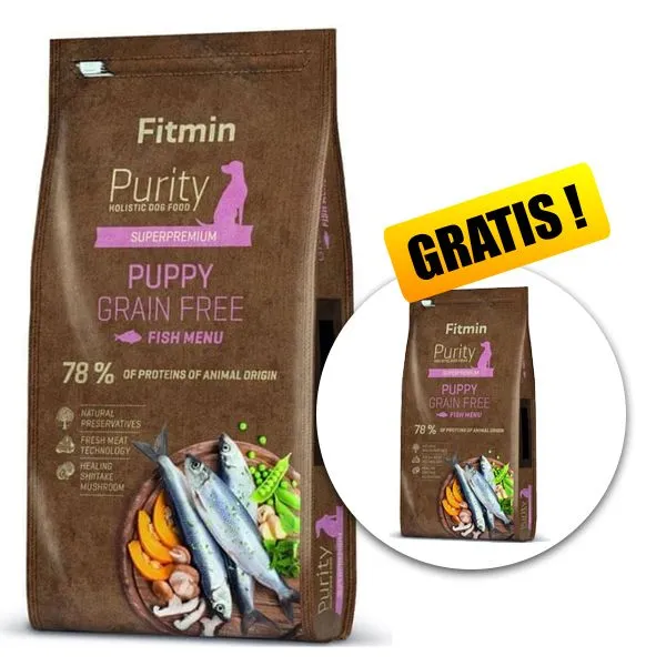 Fitmin Purity Puppy Grain Free Fish 12 kg + 2 kg GRÁTIS