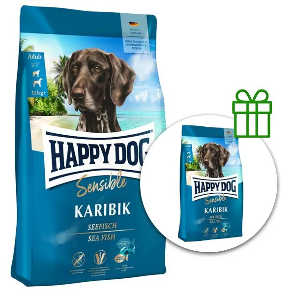 Happy Dog Sensible Karibik 11 kg + 3 kg ZADARMO