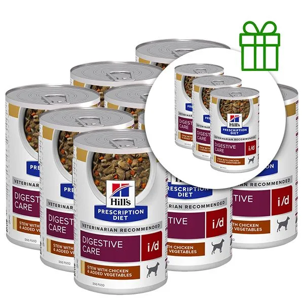 Hill's Prescription Diet i/d Stew Starostlivosť o zažívanie konzerva pre psov 354 g, 9+3 ZADARMO