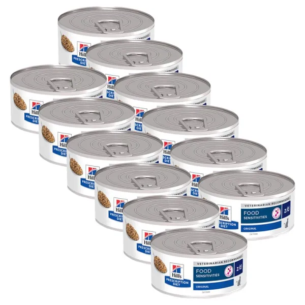 Hill's Prescription Diet z/d Alergia a starostlivosť o kožu konzerva pre mačky 12 x 156 g