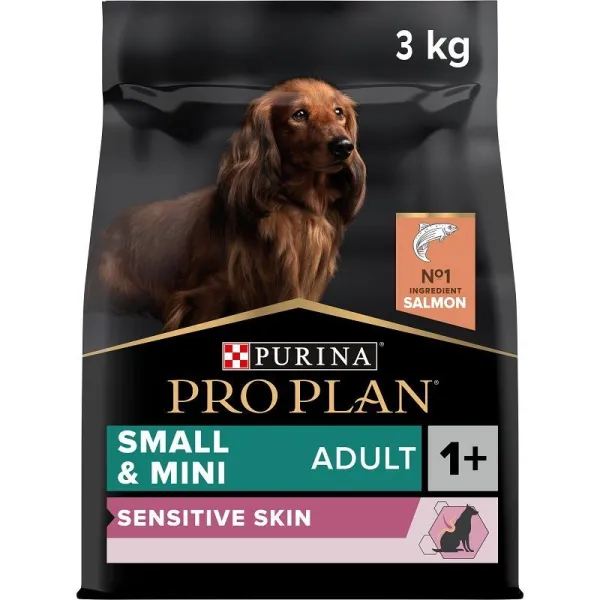 PRO PLAN Small & Mini Adult Sensitive Skin granule pre psov losos 3 kg