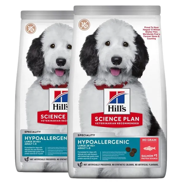 Hill's Science Plan Hypoalergénne pre veľké dospelé psy s lososom 2 x 12 kg