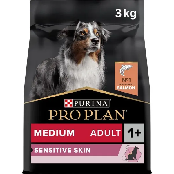 PRO PLAN Medium Adult Sensitive Skin granule pre psov losos 3 kg