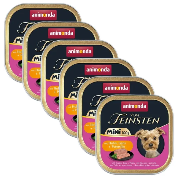 Animonda Vom Feinsten Adult Mini - kura, hus a petržlen 6 x 100 g