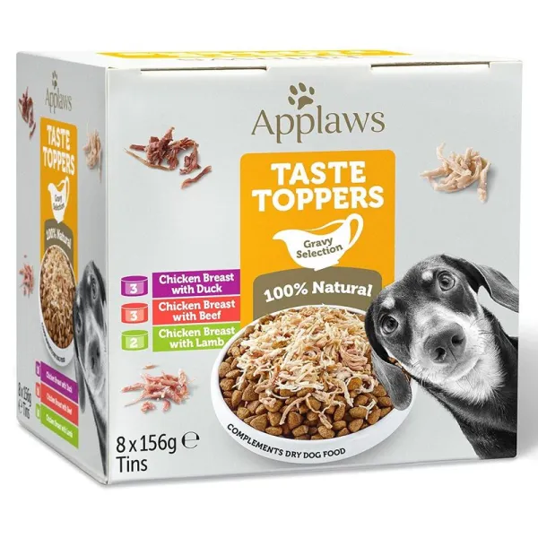 Applaws Dog Taste Toppers Gravy Selection 8 x 156 g