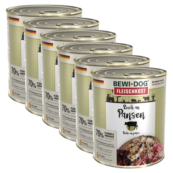 BEWI DOG konzerva – Hovädzie držky, 6 x 800g