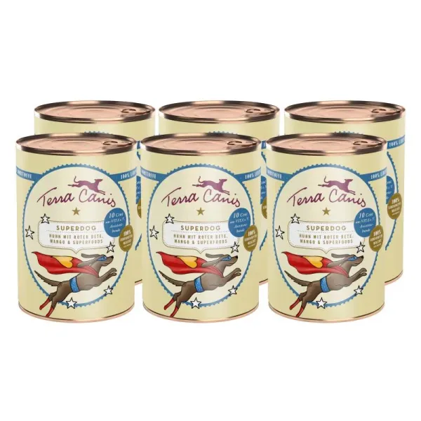 Terra Canis Superdog – Chicken with beetroot, mango and superfoods 6 x 400 g