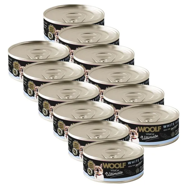 WOOLF WildCat Ultimate White Fish Pate 12 x 85 g