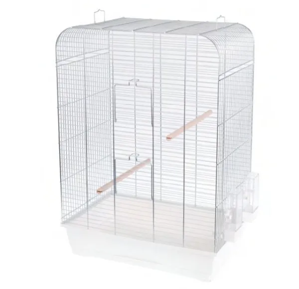 Klietka pre vtáky NINA zinc - 54 x 34 x 75 cm BIELA