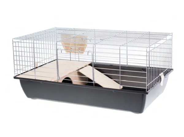 Klietka pre hlodavce a malé zvieratá Super Rabbit 80 chrom ČIERNA