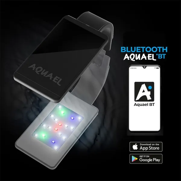 LED osvetlenie akvária Aquael LEDDY SMART BT čierne