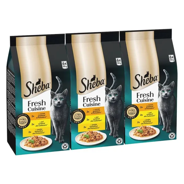 Sheba Fresh Cuisine Taste of Rome kapsičky v šťave 3 x (6x50 g)
