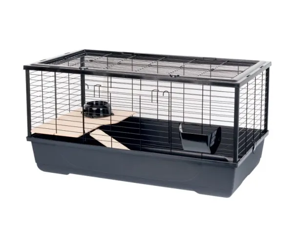 Klietka pre hlodavce a malé zvieratá Bunny 100 De Luxe ČIERNA