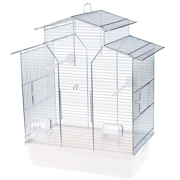 Klietka pre vtáky IZA II ZINC - 51 x 30 x 60,5 cm BIELA