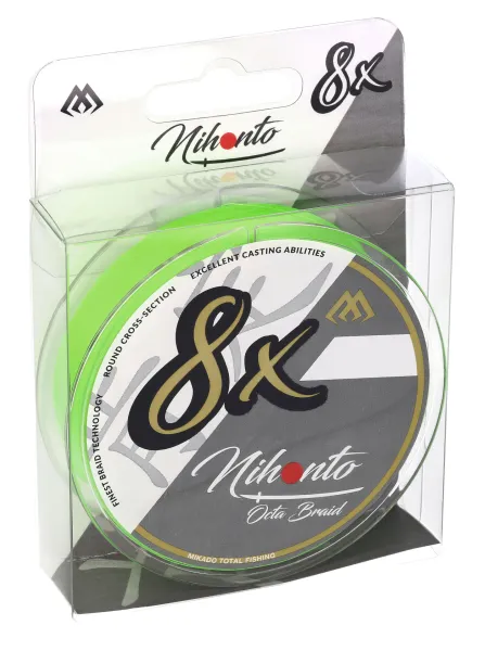 Mikado NIHONTO OCTA BRAID - 0.08mm/5.15kg/150m - FLUO