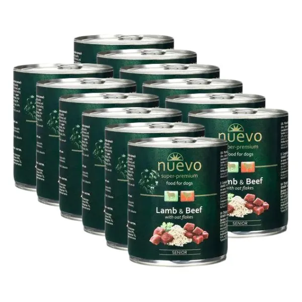 Konzerva NUEVO DOG Senior Lamb & Beef 12 x 800 g