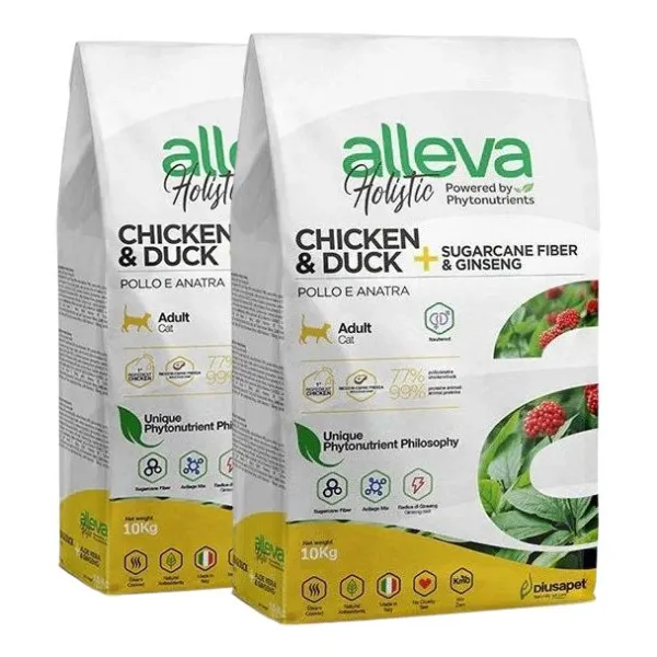 Alleva HOLISTIC cat adult chicken & duck 2 x 10 kg