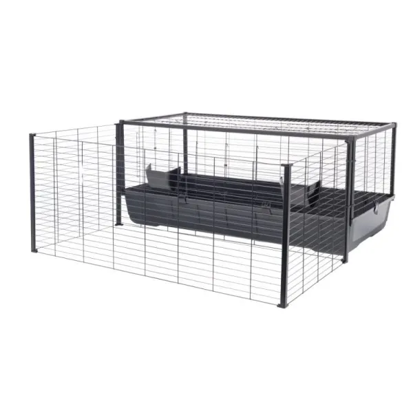Klietka pre hlodavce a malé zvieratá Bunny Park 120 ČIERNA