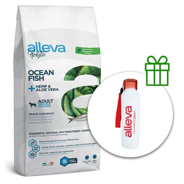 Alleva HOLISTIC dog ocean fish adult medium & maxi 12 kg + termofľaša ZADARMO