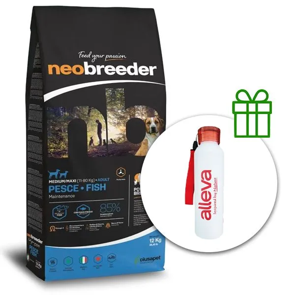Alleva NEO BREEDER dog adult medium & maxi fish 12 kg + termofľaša ZADARMO