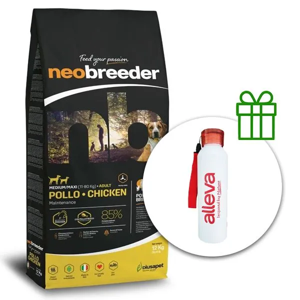 Alleva NEO BREEDER dog adult medium & maxi chicken 12 kg + termofľaša ZADARMO