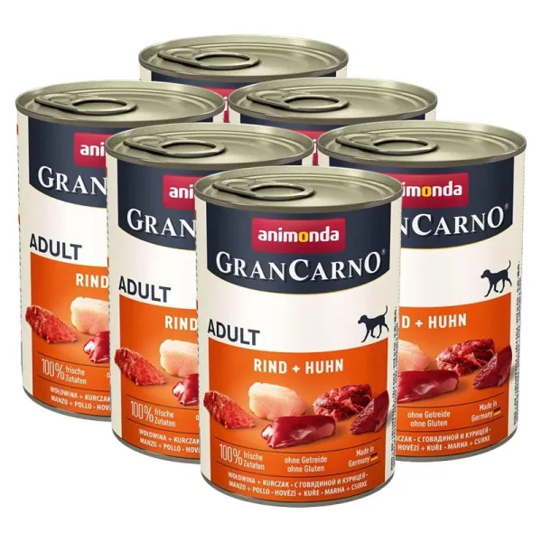 Animonda GranCarno Original Adult hovädzie mäso a kura - 6 x 400g