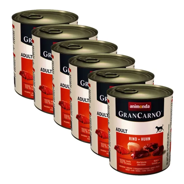 Animonda GranCarno Original Adult hovädzie mäso a kura - 6 x 800g