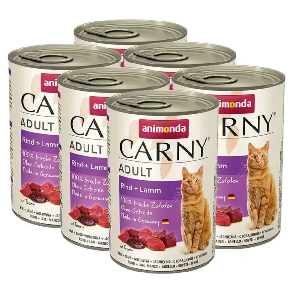 Animonda Carny Adult hovädzie + jahnňacie mäso - 6 x 400 g