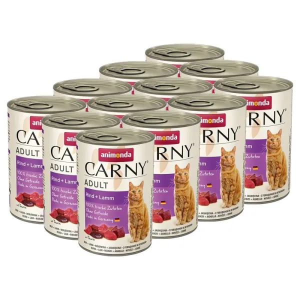 Animonda Carny Adult hovädzie + jahnňacie mäso - 12 x 400 g