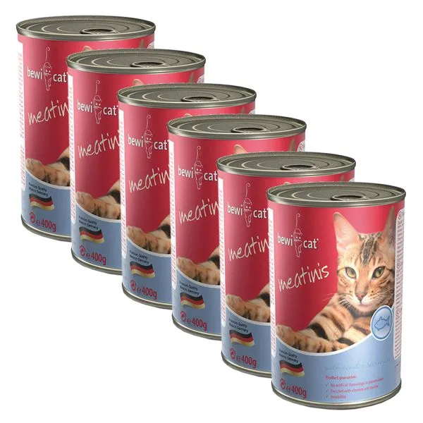 Konzerva BEWI CAT Meatinis SALMON 6 x 400g