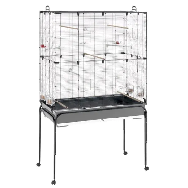 Veľká klietka pre vtáky Ferplast PLANETA čierna - 99,5 x 53 x 170cm