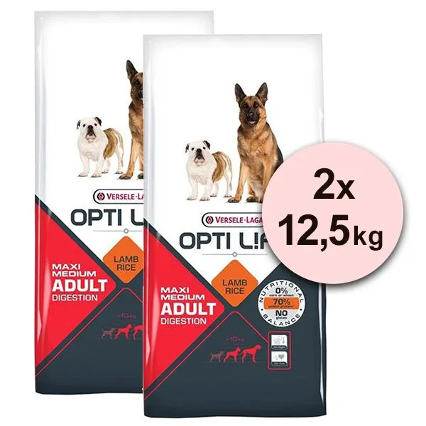 Versele Laga Opti Life Adult Digestion Medium & Maxi 2 x 12,5kg