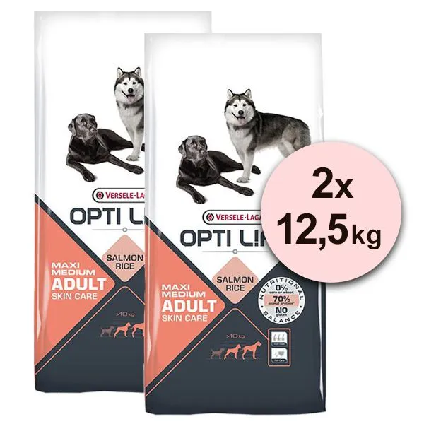 Versele Laga Opti Life Adult Skin Care Medium & Maxi 2 x 12,5kg