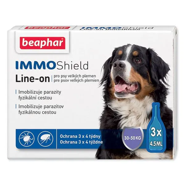 BEAPHAR IMMO SHIELD Line-on PES „L“ 3 x 4,5 ml