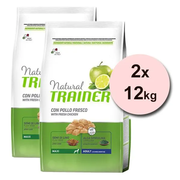 Trainer Natural Adult Maxi, kura 2 x 12 kg