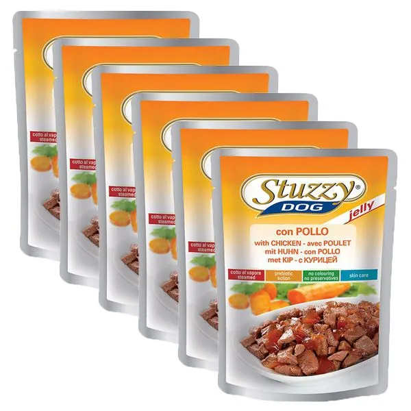 Stuzzy Dog - kuracie v želé, 6 x 100 g