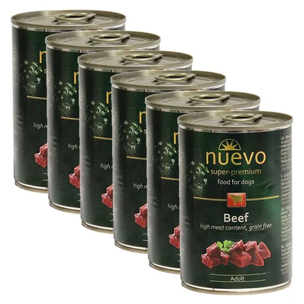 Konzerva NUEVO DOG Adult Beef 6 X 400 g