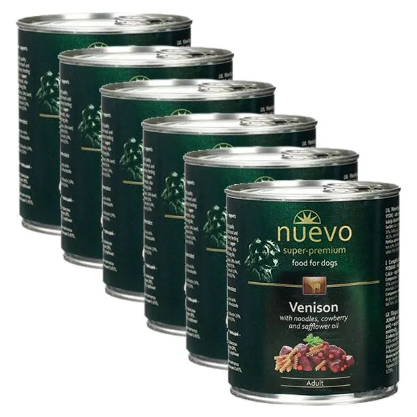 Konzerva NUEVO DOG Adult Venison Menue 6 x 800 g