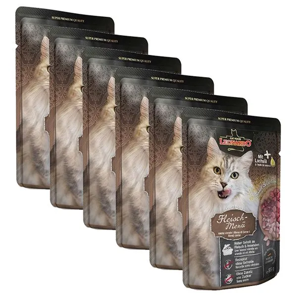 Kapsička Leonardo mäsové menu, 6 x 85 g