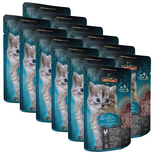 Kapsička Leonardo Kitten, 12 x 85 g