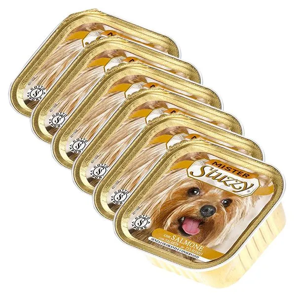 Vanička Mister STUZZY Dog - losos, 6 x 150g