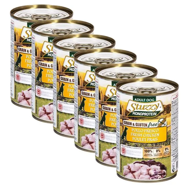 Konzerva STUZZY Dog Monoprotein - kuracie, 6 x 400g