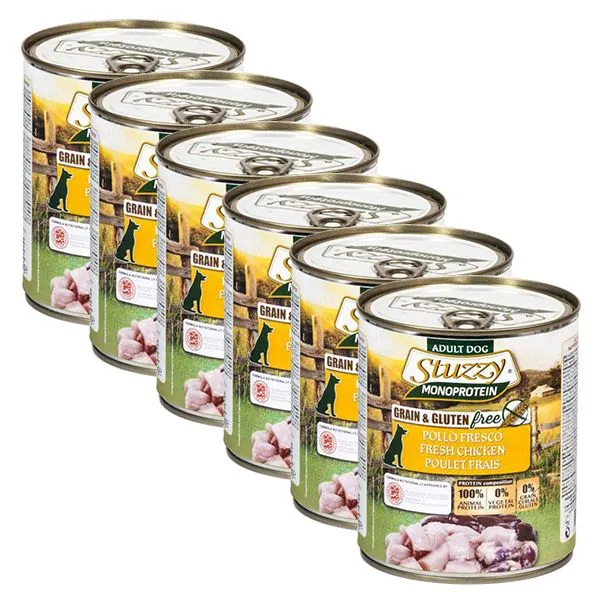 Konzerva STUZZY Dog Monoprotein - kuracie, 6 x 800g