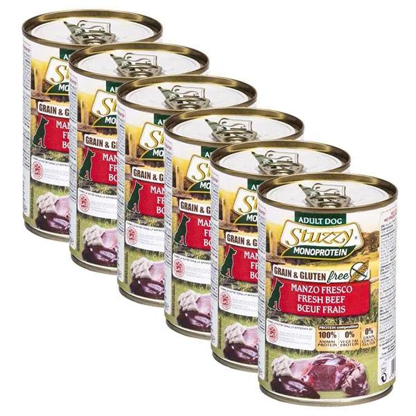 Konzerva STUZZY Dog Monoprotein - hovädzie, 6 x 400g