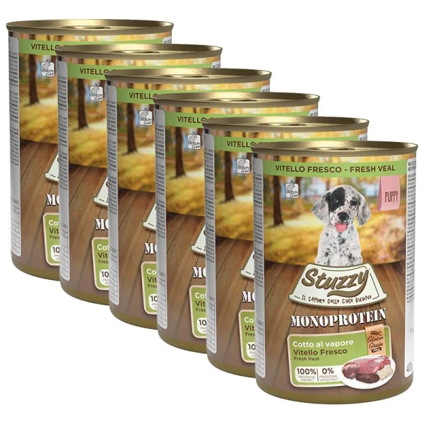 Konzerva STUZZY Puppy Monoprotein - teľacie, 6 x 400g
