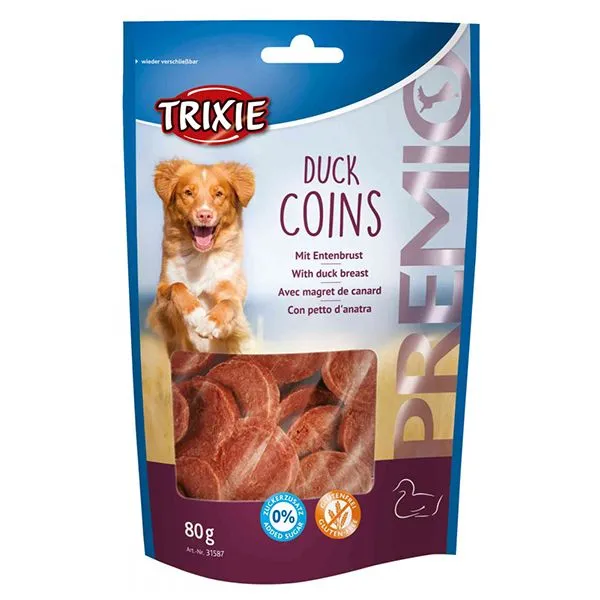 Trixie PREMIO Duck Coins, kačacie kolieska 80 g