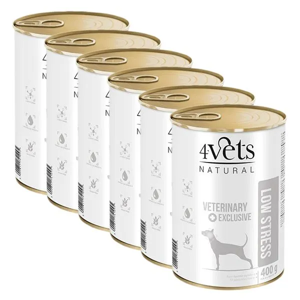 4Vets Natural Veterinary Exclusive LOW STRESS 6 x 400 g