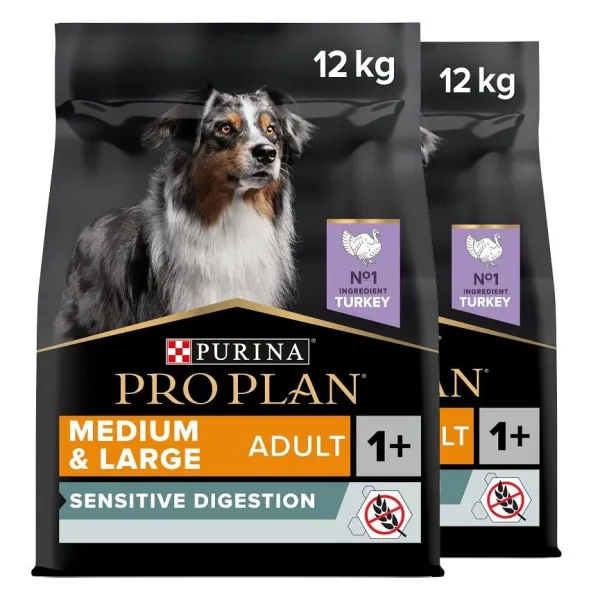 PRO PLAN Medium & Large Adult Sensitive Digestion Grain Free granule pre psov morka 2x12 kg