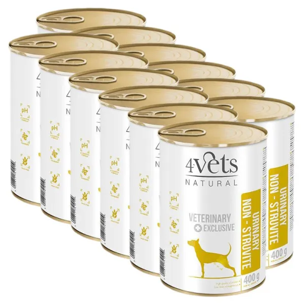 4Vets Natural Veterinary Exclusive URINARY SUPPORT 12 x 400 g